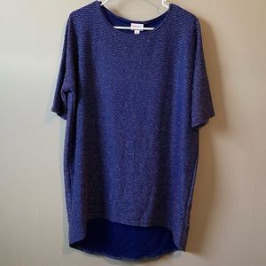 LuLaRoe Simply Comfortable Navy Sparkle Sz M